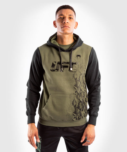 UFC VENUM AUTHENTIC FIGHT WEEK MEN'S PULLOVER HOODIE - KHAKI