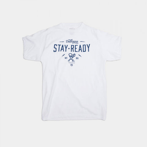 Dethrone Ready Bolt Tee White Heather