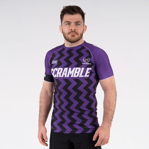 SCRAMBLE RANKED RASHGUARD V5 – PURPLE