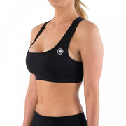 Dethrone Womens Sports Bra Black