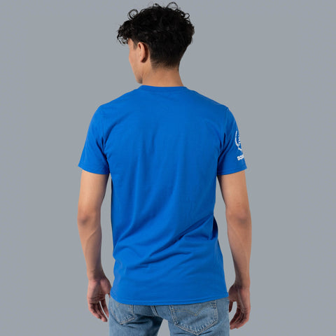 SCRAMBLE JIU JITSU AND STUFF SURF TEE – BLUE