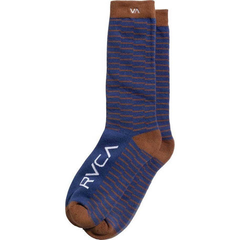 RVCA Makeshift Sock Brown Blue