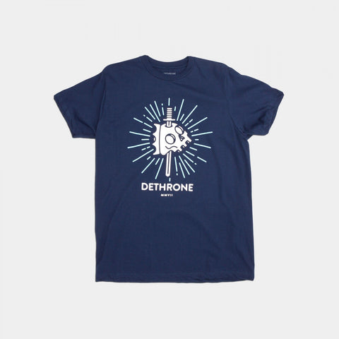 Dethrone Knife Skull Tee Navy