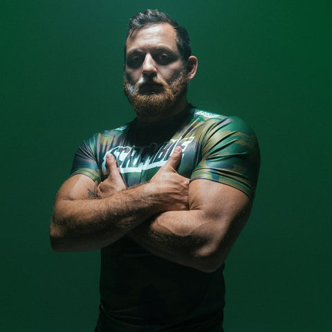 SCRAMBLE TACTIC RASHGUARD – WOODLAND CAMO