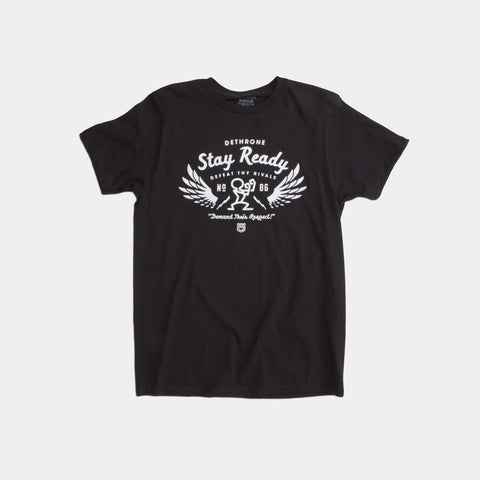 Dethrone Ready Wings Tee Black