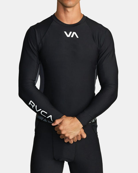 RVCA VA SPORT COMPRESSION - LONG SLEEVE COMPRESSION TOP - BLACK