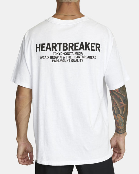 RVCA - BEDWIN HEARTBREAKER - T-SHIRT - WHITE