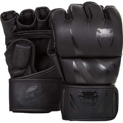 Venum Neon Challenger MMA Gloves Black